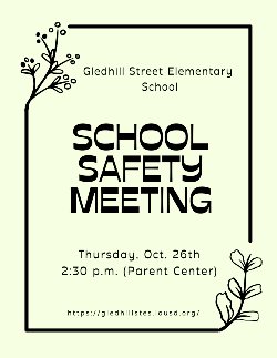 School Safety Meeting Eng Flyer